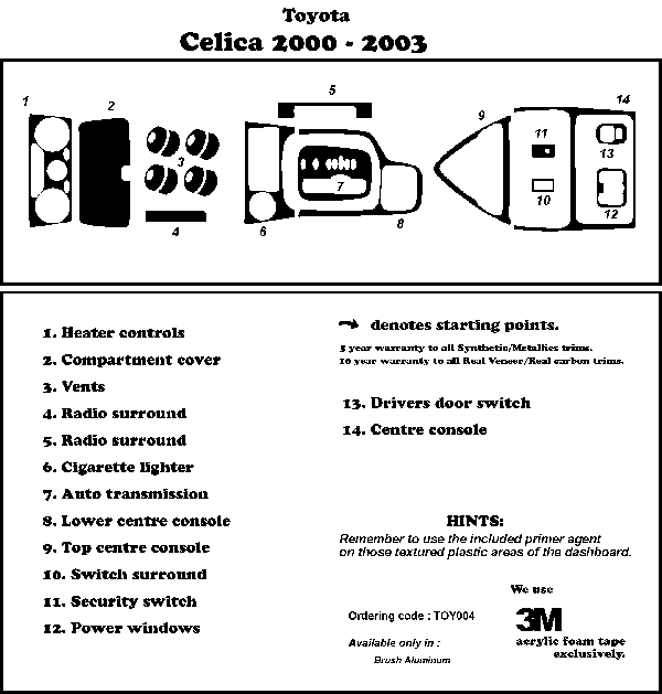 toyota celica 2003. TOYOTA Celica 2003