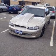 CAMARO 4 INCH RIBBED REVERSE COWL SCOOP TO FIT VY COMMODORE