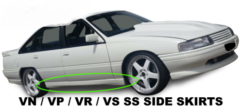 COMMODORE VP SS SIDE SKIRTS