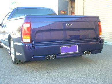 BA - BF FALCON UTE PERSUIT 250 REAR BUMPER (DUAL EXHAUST)