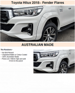 HILUX 2018+ PAINTED FACTORY STYLE FLARES